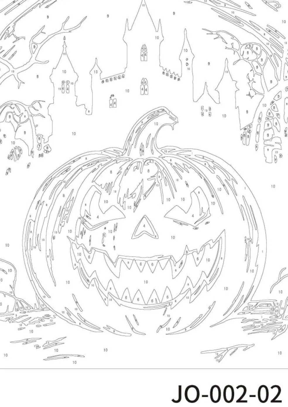 Jack-o'-Lanterns Paint Marker-by-Number Kit by Artist's Loft®