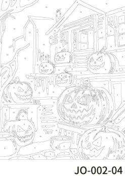 Jack-o'-Lanterns Paint Marker-by-Number Kit by Artist's Loft®