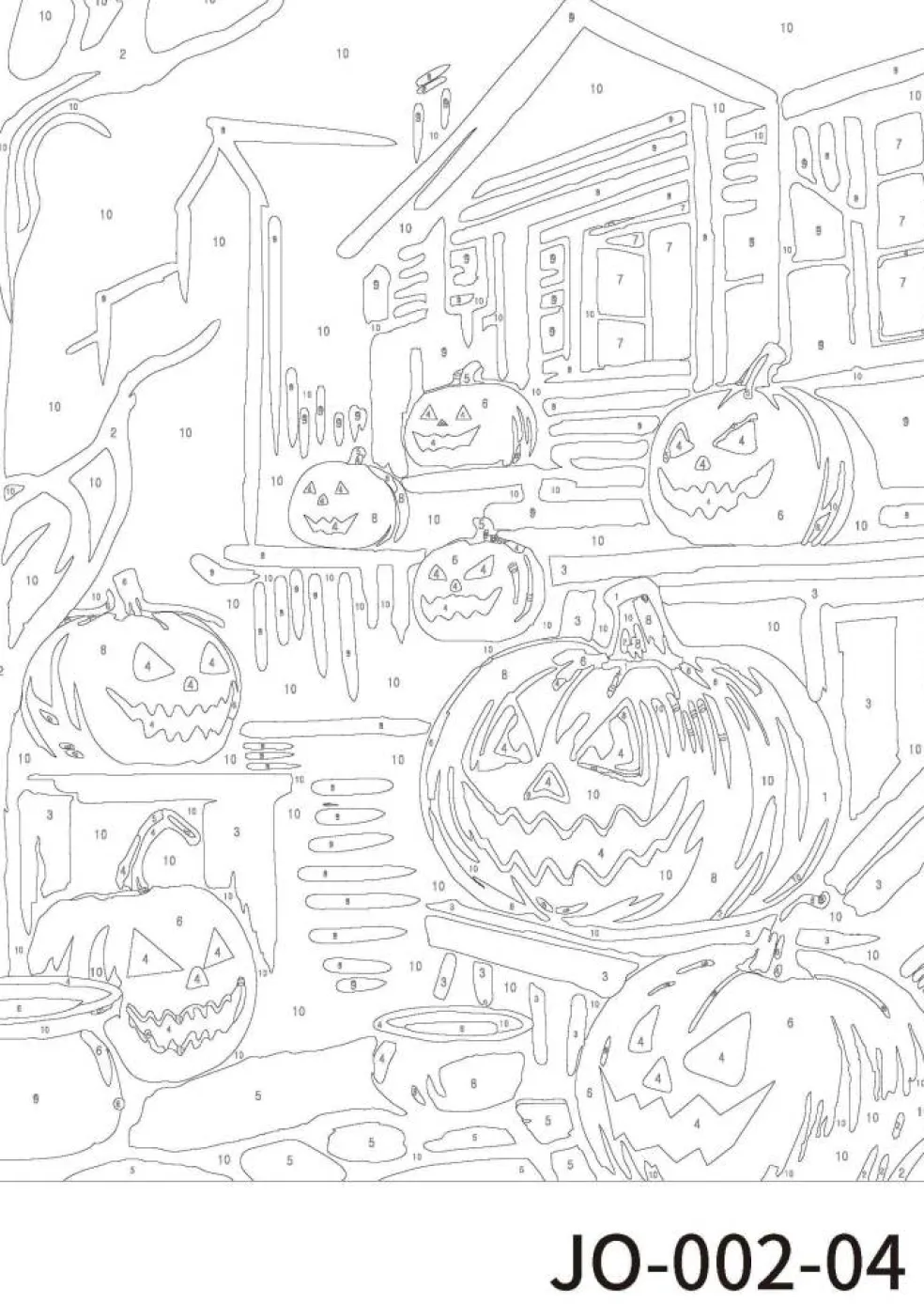 Jack-o'-Lanterns Paint Marker-by-Number Kit by Artist's Loft®