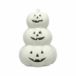 8" Jack-o'-Lantern Stack DIY Ceramic LED Décor by Make Market®
