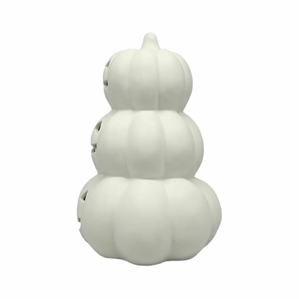 8" Jack-o'-Lantern Stack DIY Ceramic LED Décor by Make Market®