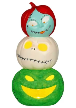 Jack, Sally and Oogie Boogie Light Up Pumpkin Decoration