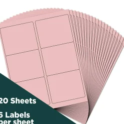 JAM Paper Adhesive Shipping Labels, 3.33