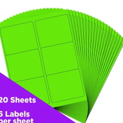 JAM Paper Adhesive Shipping Labels, 3.33