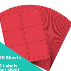 JAM Paper Adhesive Shipping Labels, 3.33