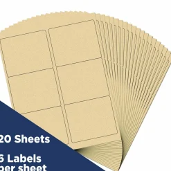 JAM Paper Adhesive Shipping Labels, 3.33