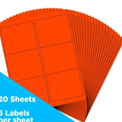 JAM Paper Adhesive Shipping Labels, 3.33