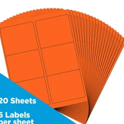 JAM Paper Adhesive Shipping Labels, 3.33