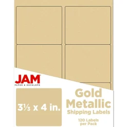 JAM Paper Adhesive Shipping Labels, 3.33