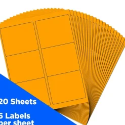 JAM Paper Adhesive Shipping Labels, 3.33