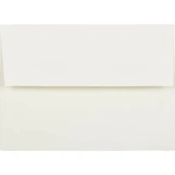 JAM Paper A7 Ecru Gold Foil Lined Invitation Envelopes