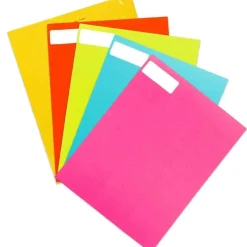 JAM Paper Assorted Bright Colors Return Address Labels, 5 Packs of 120