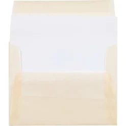 JAM Paper A2 Translucent Vellum Invitation Envelopes, 50ct.
