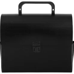 JAM Paper Black 6" x 9" Plastic Art Case Lunchbox