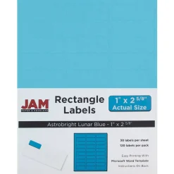 JAM Paper Circular Seal & Rectangular Mailing Address Label Combo Set