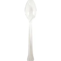 JAM Paper Clear Plastic Spoons, 20ct.