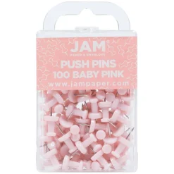 JAM Paper Colorful Standard Push Pins, 100ct.