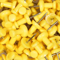 JAM Paper Colorful Standard Push Pins, 100ct.
