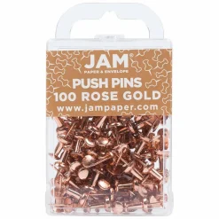 JAM Paper Colorful Standard Push Pins, 100ct.