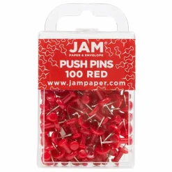 JAM Paper Colorful Standard Push Pins, 100ct.