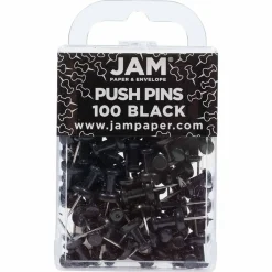 JAM Paper Colorful Standard Push Pins, 100ct.