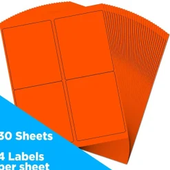 JAM Paper Extra Large Shipping Address Label Stickers
