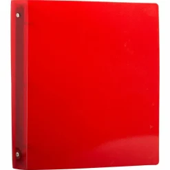 JAM Paper Glass Twill Plastic 3-Ring Binder