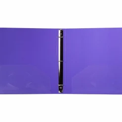 JAM Paper Glass Twill Plastic 3-Ring Binder
