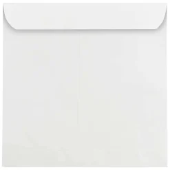 JAM Paper 12.5" Large White Square Invitation Envelopes