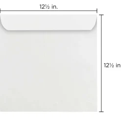 JAM Paper 12.5" Large White Square Invitation Envelopes