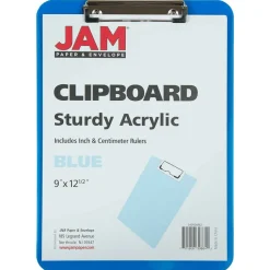 JAM Paper Letter Size Plastic Clipboard