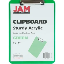JAM Paper Letter Size Plastic Clipboard