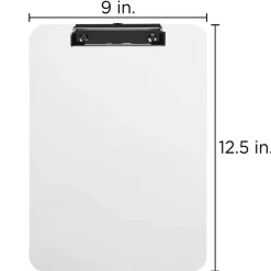 JAM Paper Letter Size Plastic Clipboard