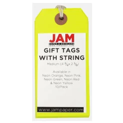 JAM Paper Medium Gift Tags with String