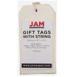 JAM Paper Medium Gift Tags with String