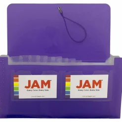 JAM Paper 13 Pocket Plastic Accordion Folder