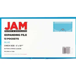 JAM Paper 13 Pocket Plastic Accordion Folder