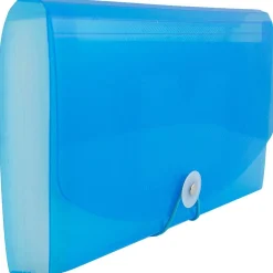 JAM Paper 13 Pocket Plastic Accordion Folder