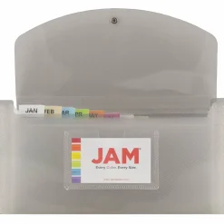 JAM Paper 13 Pocket Plastic Accordion Folder