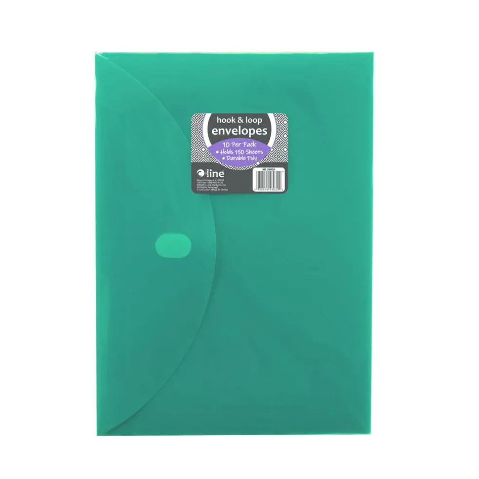 JAM Paper Poly XL Hook & Loop Closure Envelopes 8.5" x 11", 2 Packs of 10