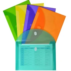 JAM Paper Poly XL Hook & Loop Closure Envelopes 8.5