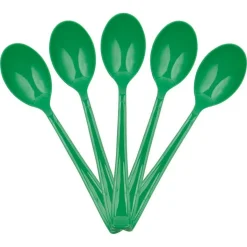 JAM Paper Premium Disposable Plastic Spoons, 48ct.