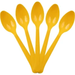 JAM Paper Premium Disposable Plastic Spoons, 48ct.