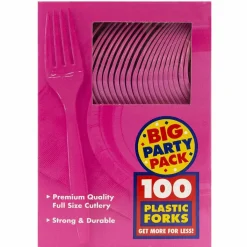 JAM Paper Premium Plastic Forks, 100ct.