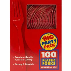 JAM Paper Premium Plastic Forks, 100ct.