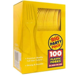 JAM Paper Premium Plastic Forks, 100ct.
