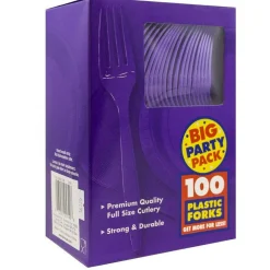 JAM Paper Premium Plastic Forks, 100ct.