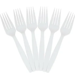 JAM Paper Premium Plastic Forks, 100ct.