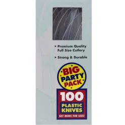 JAM Paper Premium Plastic Knives, 100ct.