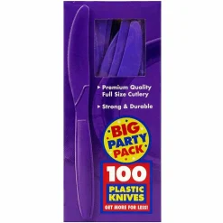 JAM Paper Premium Plastic Knives, 100ct.